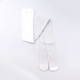 07832234-40 Колготки эластичные с люрексом, белый для девочки белый