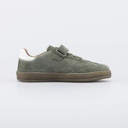 632374-72 Кожаные кеды-полуботинки для мальчика для мальчики оливковый фото №2