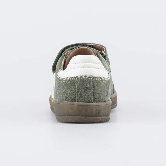 632374-72 Кожаные кеды-полуботинки для мальчика для мальчики оливковый фото №5