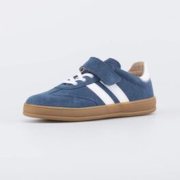 632374-73 Кожаные кеды-полуботинки для мальчика для мальчики синий + белый