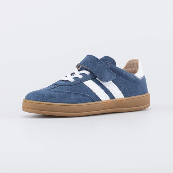 632374-73 Кожаные кеды-полуботинки для мальчика для мальчики синий + белый