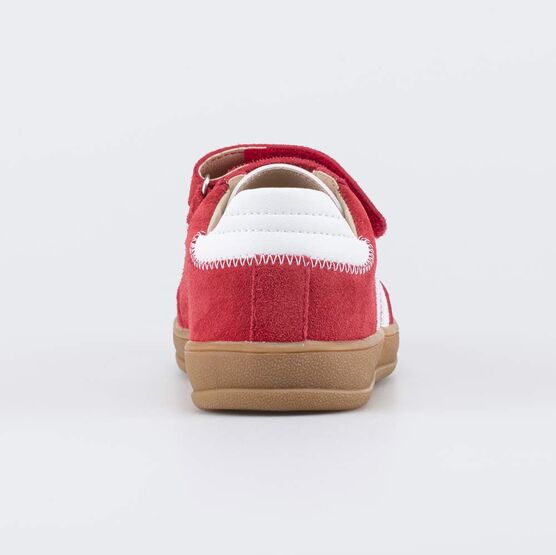 632374-75 Кожаные кеды-полуботинки для мальчика для мальчики красный фото №5