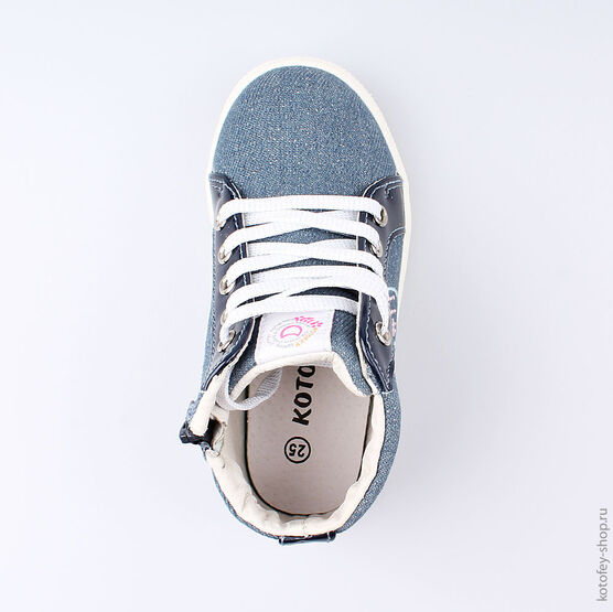 354024-22 Ботинки для девочки светло-синий фото №4