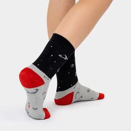 07842329-21 Носки детские махровые Космонавты для универсальные черный фото №2