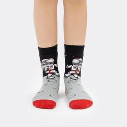 07842329-21 Носки детские махровые Космонавты для универсальные черный фото №3