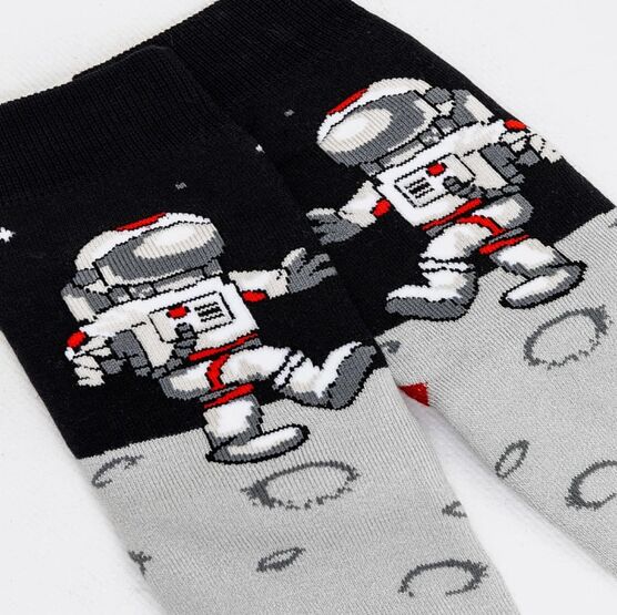 07842329-21 Носки детские махровые Космонавты для универсальные черный фото №4