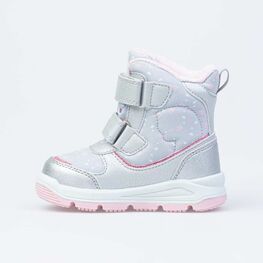 254984-42 Мембранные ботинки для девочки сер-роз фото №2