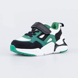 144207-74 Зеленые кроссовки Контраст для мальчики зеленый