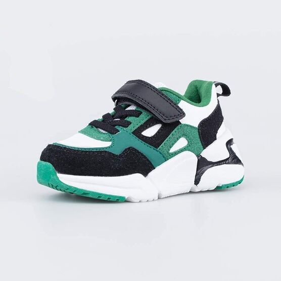 144207-74 Зеленые кроссовки Контраст для мальчики зеленый