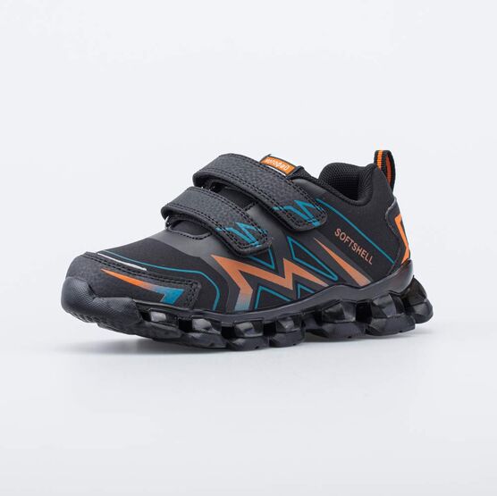 644365-73 Кроссовки с LED и Softshell для мальчики черный