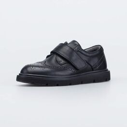 632358-22 Кожаные туфли-броги для мальчика-подростка для мальчики черный