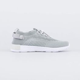 441011-17 Серые текстильные кроссовки для девочки серый фото №2