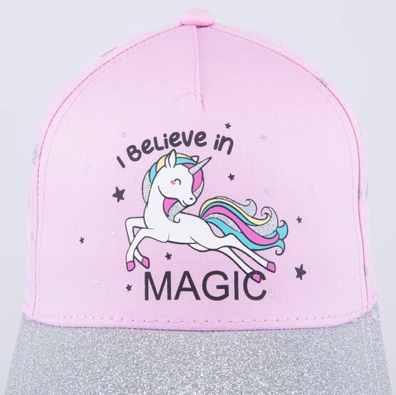 07809063-40 Кепка-бейсболка для девочки Единорог для девочки розовый фото №5