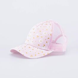07809073-40 Кепка-бейсболка для девочки Цветочная нежность для девочки розовый