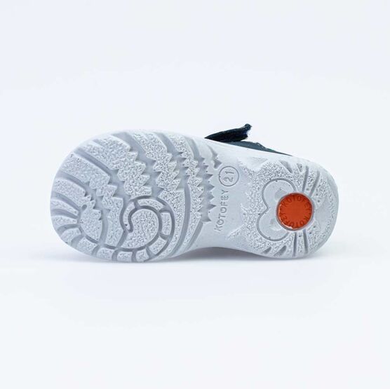 122169-22 Сандалии из натурального нубука для мальчика для мальчики син-зел фото №3