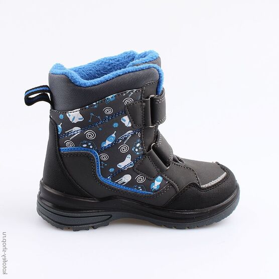 454983-41 Мембранные ботинки для мальчики сер-гол фото №2