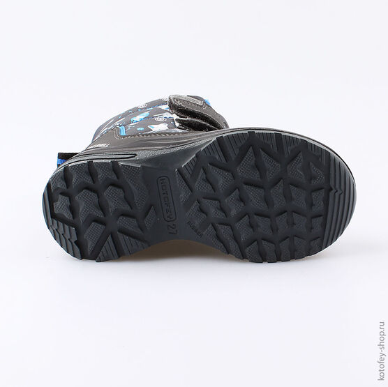 454983-41 Мембранные ботинки для мальчики сер-гол фото №3