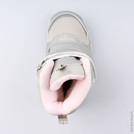 254955-42 Мембранные ботинки для девочки серый фото №4