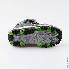 454977-46 Мембранные ботинки для мальчики сер-зел фото №3