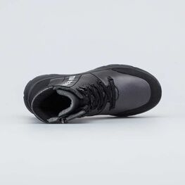 552262-32 Ботинки утепленные на весну/осень для девочки черный фото №4