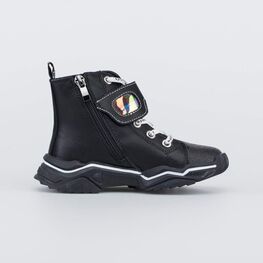 454058-31 Ботинки для мальчики черный фото №2