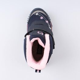 254968-45 Мембранные ботинки с LED-подсветкой для девочки темно-синий фото №4