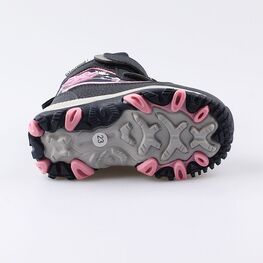 454809-45 Мембранные ботинки с LED-подсветкой для девочки син-роз фото №3