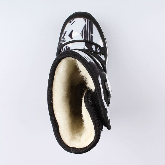 364043-42 Сапожки для мальчики чер-бел фото №4