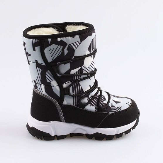 364043-42 Сапожки для мальчики чер-бел фото №2