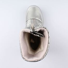 664916-47 Мембранные сапожки для девочки серебрист. фото №4