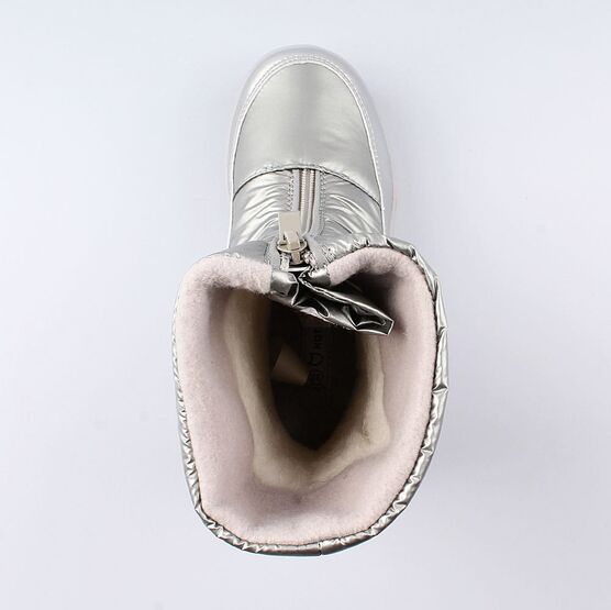 664916-47 Мембранные сапожки для девочки серебрист. фото №4