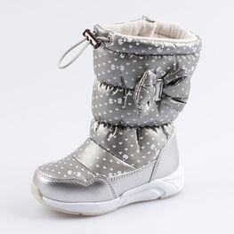 364047-42 Сапожки для девочки серебрист.