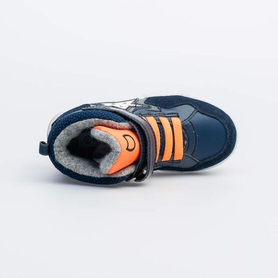 354033-31 Ботинки с LED-подсветкой для мальчики син-ора фото №5