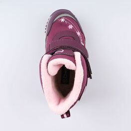 254968-43 Мембранные ботинки с LED-подсветкой для девочки фиолетовый фото №4