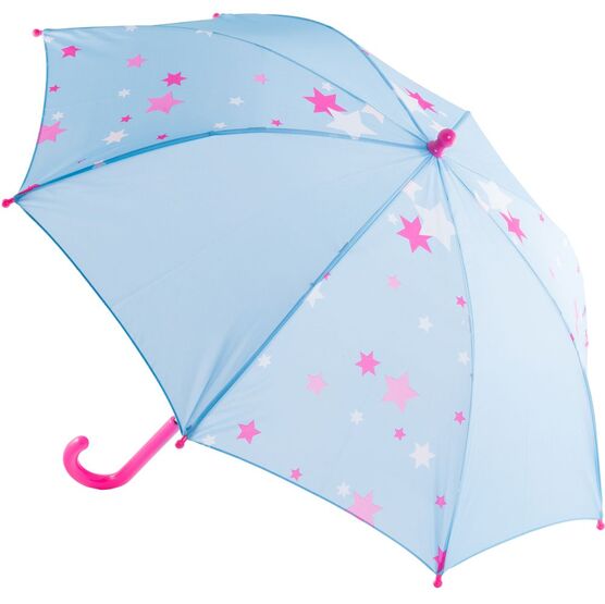 03807035-40 Зонт детский звёздочки, нежно- голубой для девочки голубой