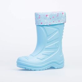 665001-19 Резиновые сапоги для девочки голубой