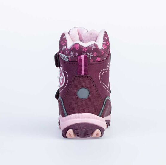 254952-46 Мембранные ботинки с LED-подсветкой для девочки бордовый фото №5