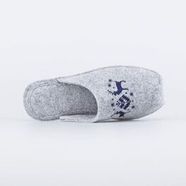 837003-01 Женские тапочки Олени для девочки серый фото №4