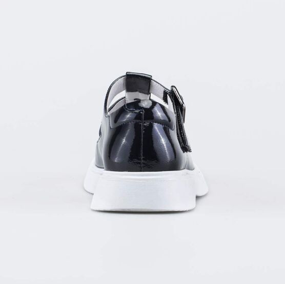 532335-24 Лакированные школьные туфли для девочки синий фото №5