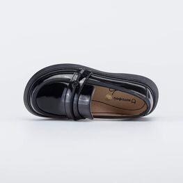 532344-21 Лакированные туфли-лоферы для девочки для девочки черный фото №4