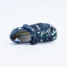 421047-12 Сандалии текстильные для мальчики светло-синий фото №4