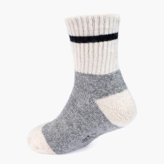 07742327-40 Термоноски с пухом яка серый для мальчики серый фото №2