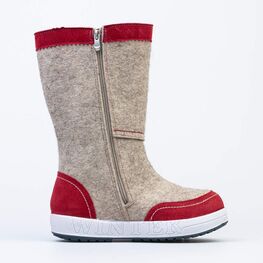 867100-43 Женские валенки с вышивкой для девочки красный фото №2