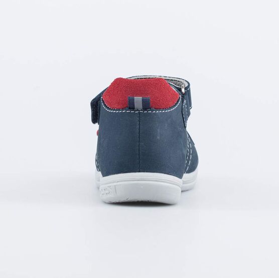 322133-23 Кожаные сандалии для мальчика для мальчики син-кра фото №5