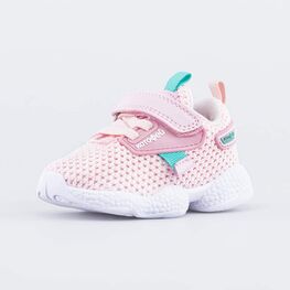 144142-13 Детские кроссовки на липучках для девочки розовый