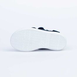 331116-12 Хлопковые кеды на липучках для мальчики син-зел фото №3