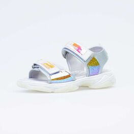 623020-21 Босоножки для девочки сер-бел