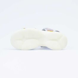 623020-21 Босоножки для девочки сер-бел фото №3