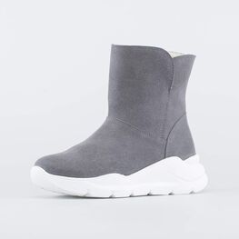 562066-43 Зимние ботинки для девочки для девочки серый