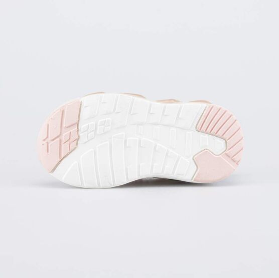 144250-11 Светящиеся кроссовки для девочки для девочки роз-беж фото №3